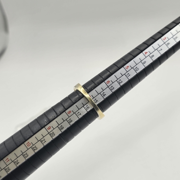 Vintage Size 7 SJD Shiny Round White Crystal CZ Gold Plated Stylish Ring - Picture 7 of 9